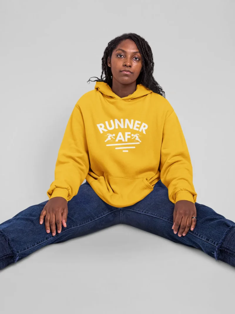 Woman’ “RUNNER AF” Hoodie – Fun, Fierce & Ready to Move