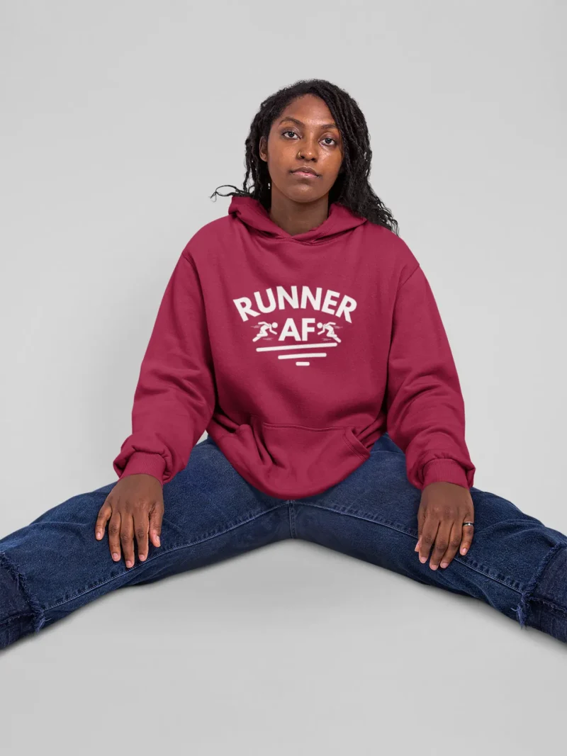 Woman’ “RUNNER AF” Hoodie – Fun, Fierce & Ready to Move - Image 2