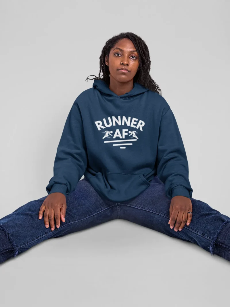 Woman’ “RUNNER AF” Hoodie – Fun, Fierce & Ready to Move - Image 3