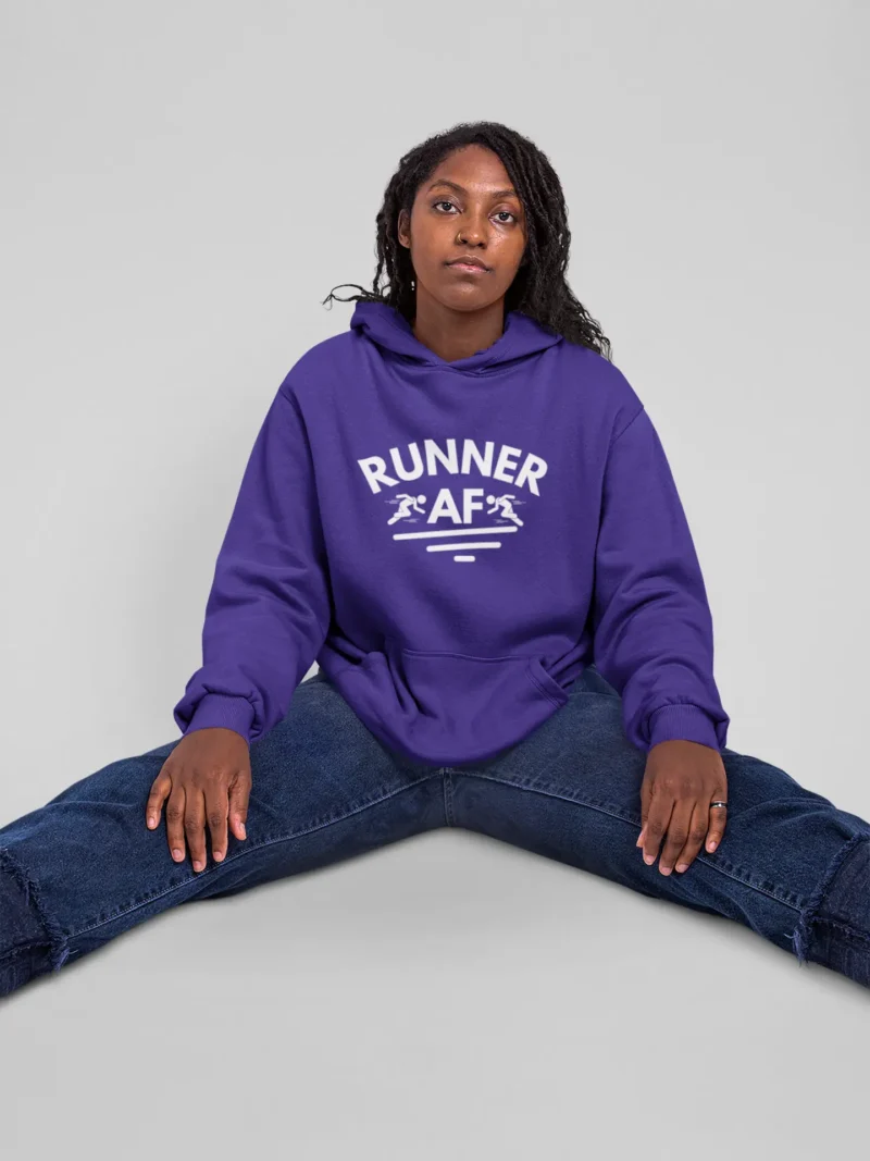Woman’ “RUNNER AF” Hoodie – Fun, Fierce & Ready to Move - Image 4