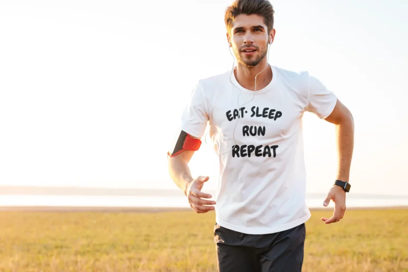 Eat. Sleep. Run. Repeat. T-Shirt For Runners Who Live the Lifestyle. - Image 3