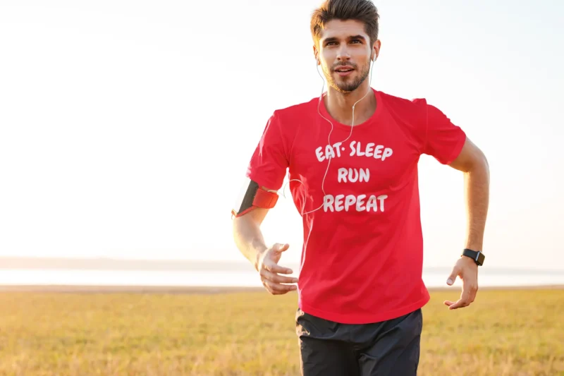 Eat. Sleep. Run. Repeat. T-Shirt For Runners Who Live the Lifestyle. - Image 2