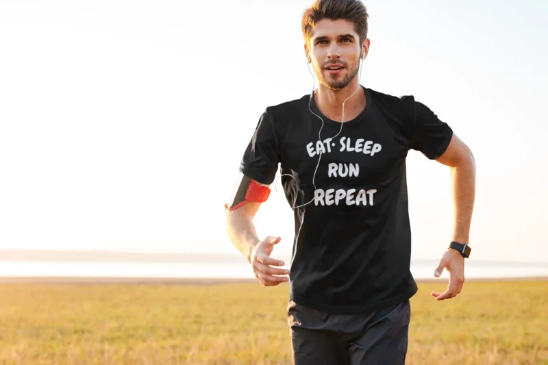 Eat. Sleep. Run. Repeat. T-Shirt For Runners Who Live the Lifestyle.