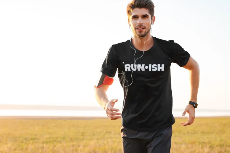 Men’s RUN•ISH Activewear T-Shirt Made for Running. Or Kind Of.