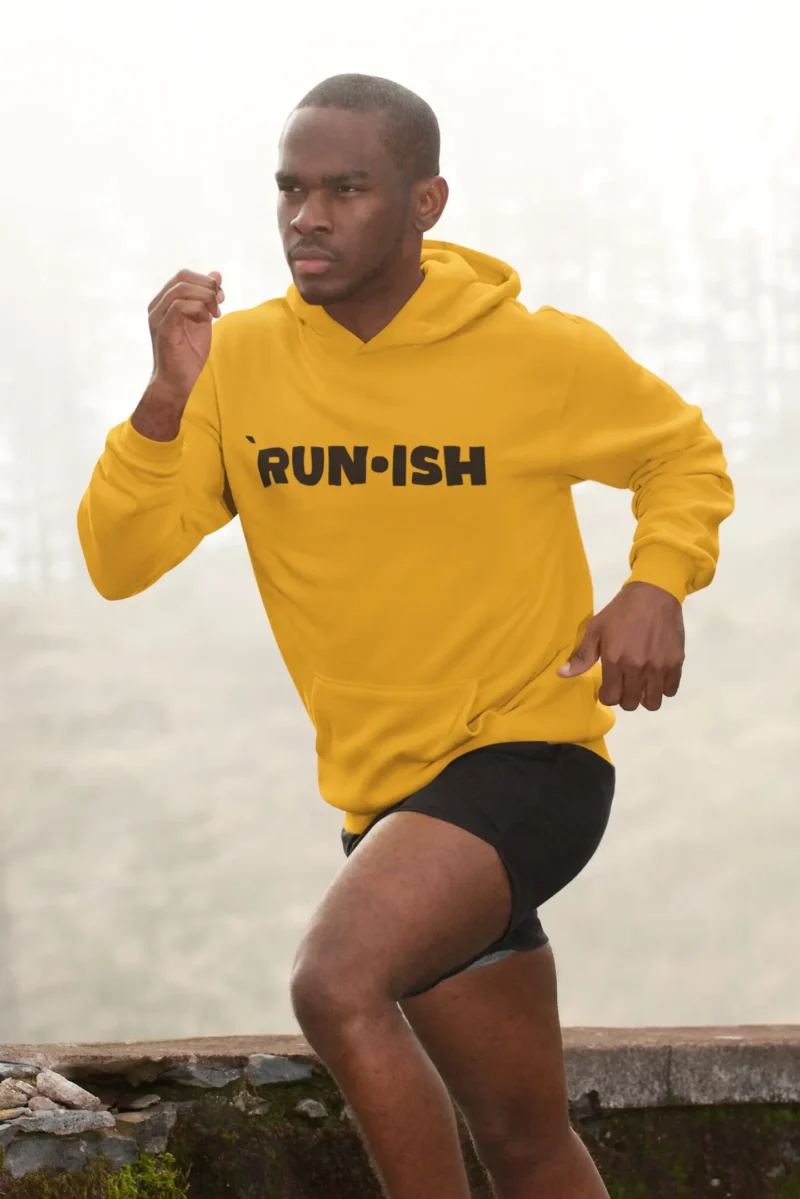 RUN•ISH Men’s Pullover Hoodie For the Guy Who Runs… Sorta. - Image 2