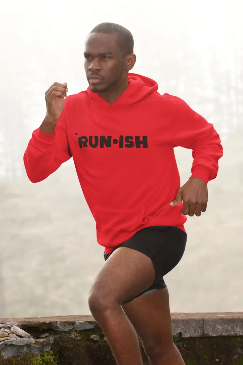 RUN•ISH Men’s Pullover Hoodie For the Guy Who Runs… Sorta. - Image 3