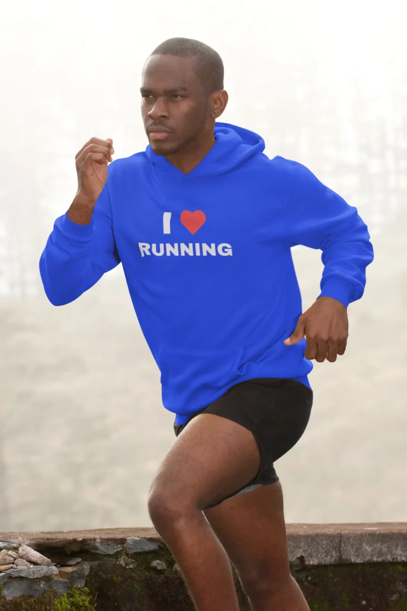 I ❤️ RUNNING" Hoodie - Image 5