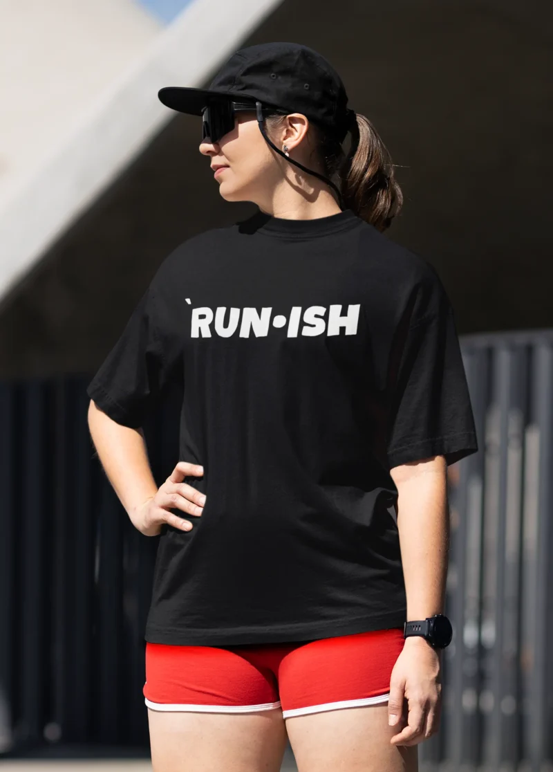 RUN•ISH Oversized Tee – For Runners (Kind of) Athletic Vibes with a Chill Twist.